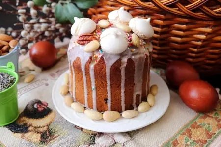 Лавандовый кулич с маскарпоне: шаг 8