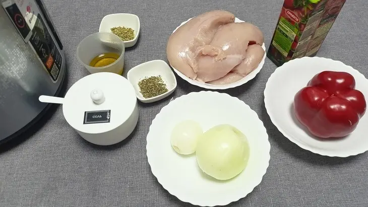 Каччиаторе курица по-итальянски — рецепт ужина в мультиварке: шаг 1