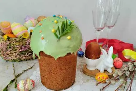 Кулич на сливках: шаг 9