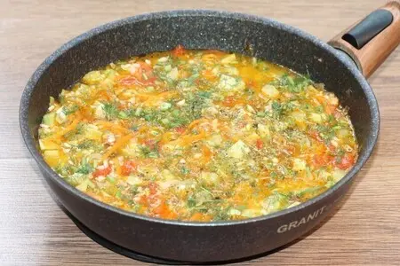 Овощное рагу с рисом: шаг 7