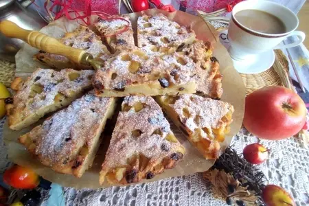 Пирог с яблоками и творогом: шаг 15
