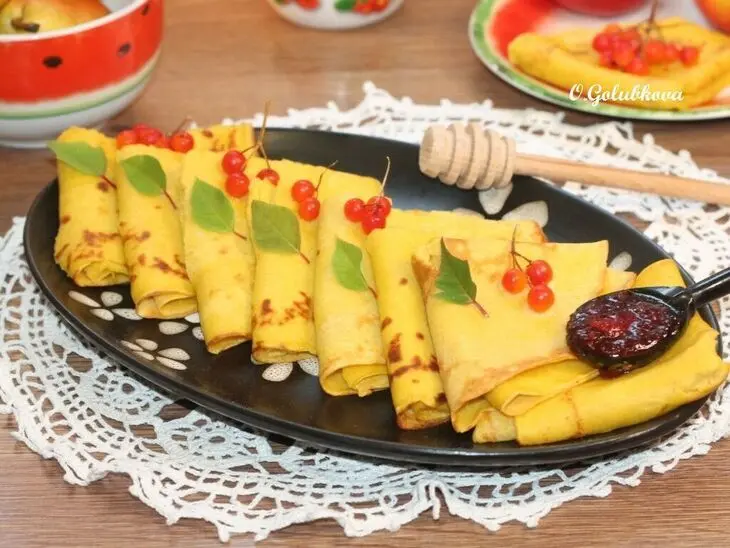 Овощные блинчики с кабачком и морковью: шаг 14