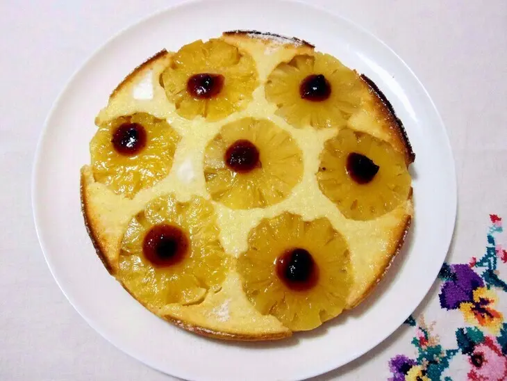 Творожная запеканка с консервированными ананасами: шаг 7
