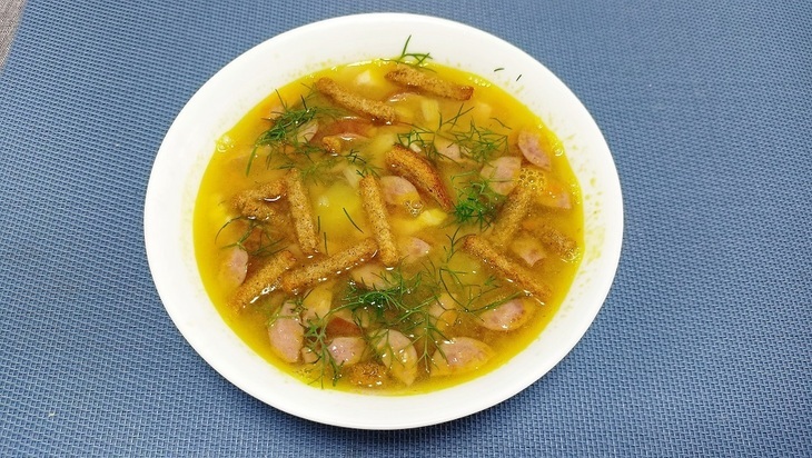 Гороховый суп с копчёностями — рецепт супа в мультиварке: шаг 6