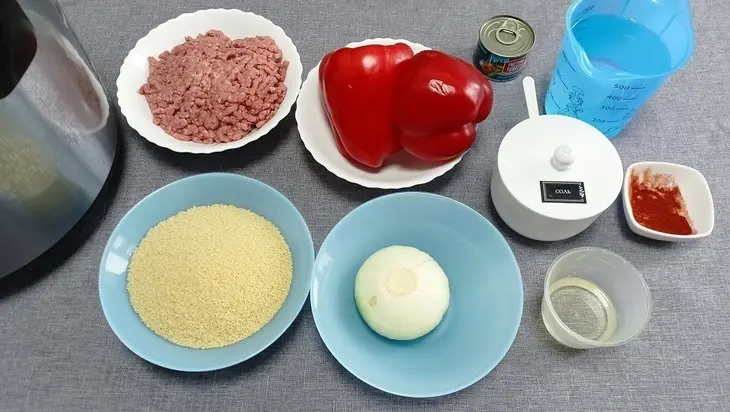 Кускус с фаршем по-турецки — рецепт блюда в мультиварке: шаг 1
