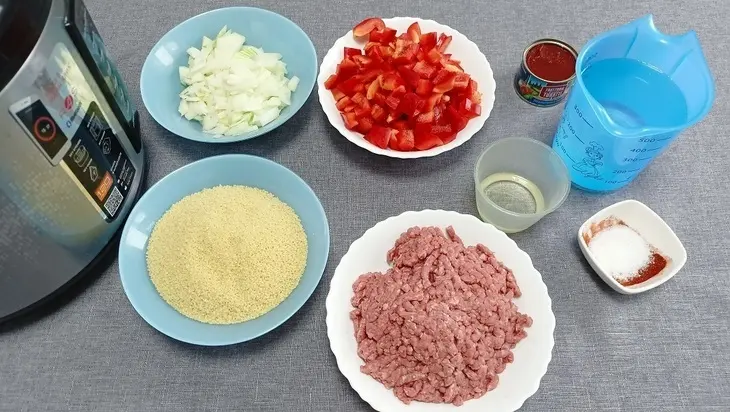 Кускус с фаршем по-турецки — рецепт блюда в мультиварке: шаг 2