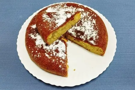 Шарлотка с яблоками и творогом — рецепт выпечки в мультиварке: шаг 6