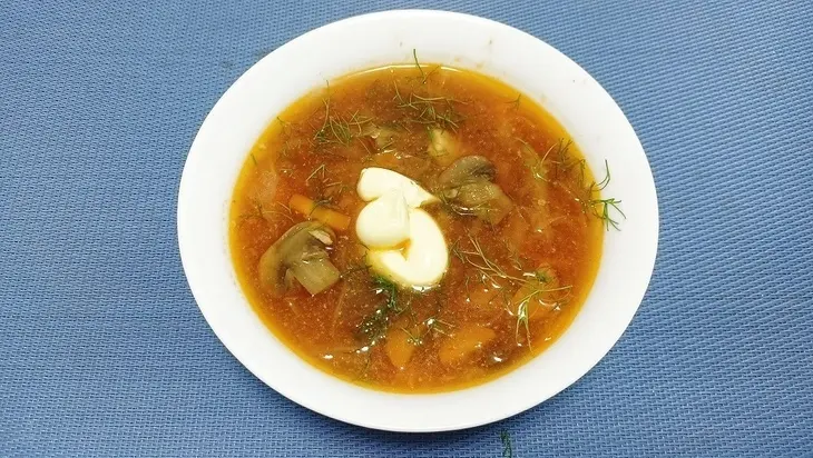 Щи со свининой и грибами — рецепт вкусного первого в мультиварке: шаг 7