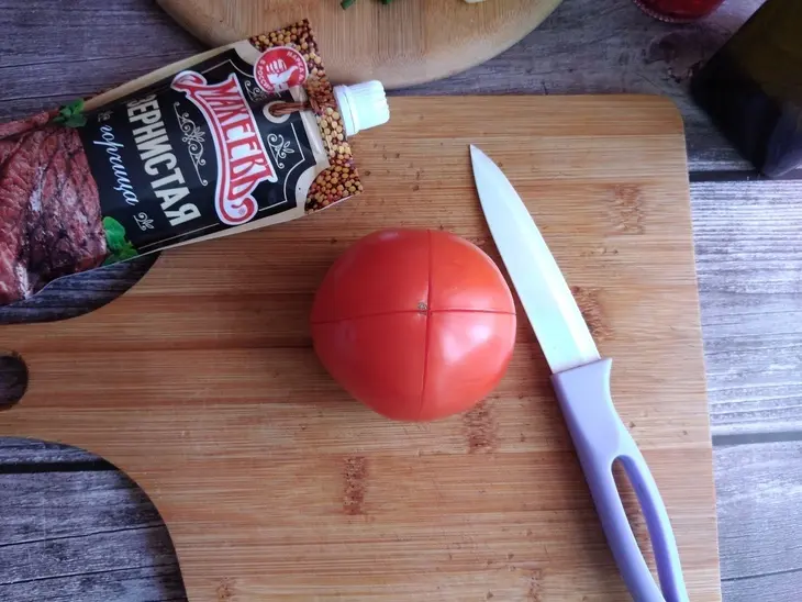 Брускетта с маринованными овощами и зернистой горчицей #махеевъ.: шаг 2