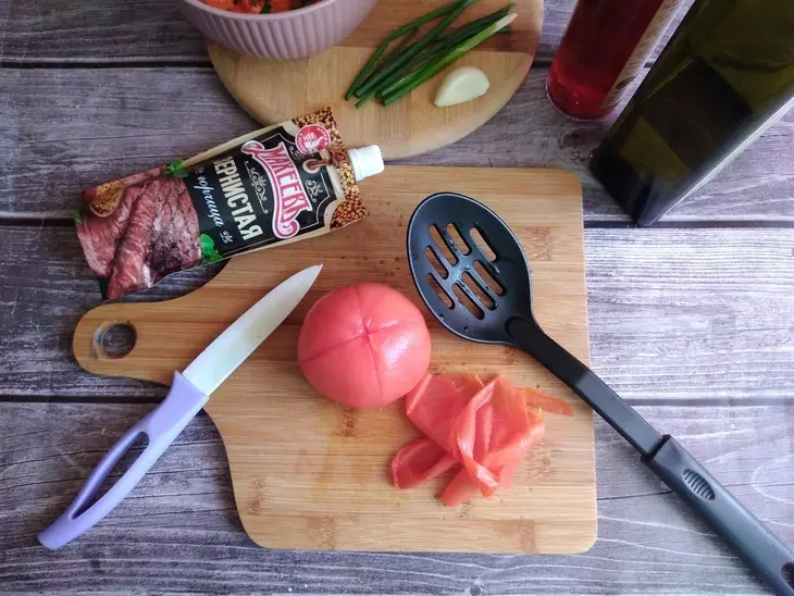 Брускетта с маринованными овощами и зернистой горчицей #махеевъ.: шаг 4