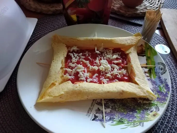 Сырная лепёшка с глазуньей #махеевъ: шаг 4