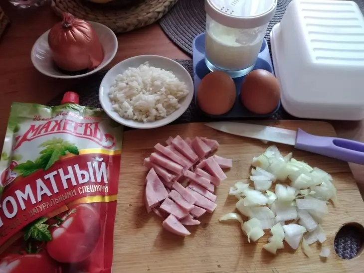 Необычный омлет с начинкой #махеевъ: шаг 1
