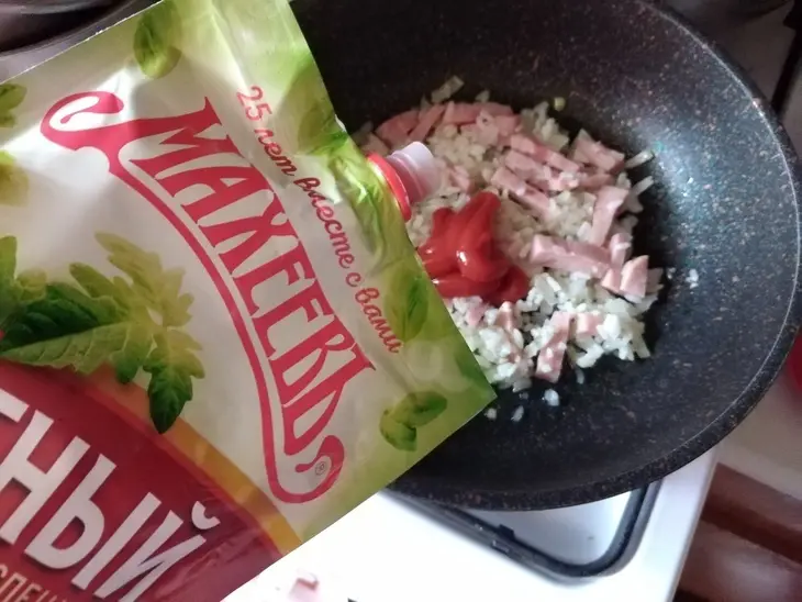 Необычный омлет с начинкой #махеевъ: шаг 3