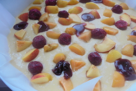 Пирог с вишней и летними фруктами #махеевъ: шаг 8