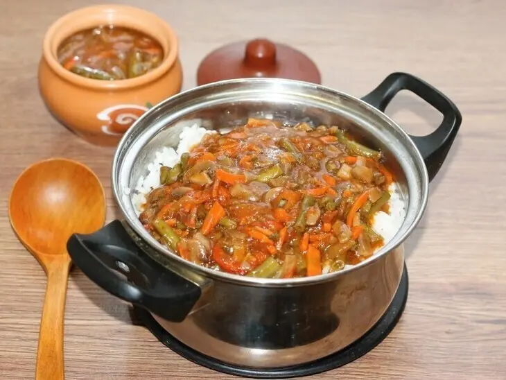 Рис с курицей и грибным соусом #махеевъ: шаг 14