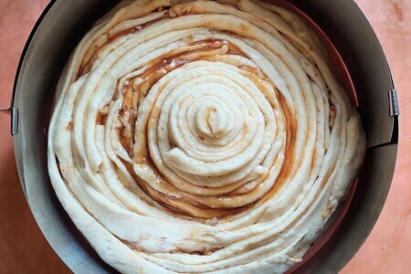 Спиральный карамельно-ореховый пирог #махеевъ : шаг 10