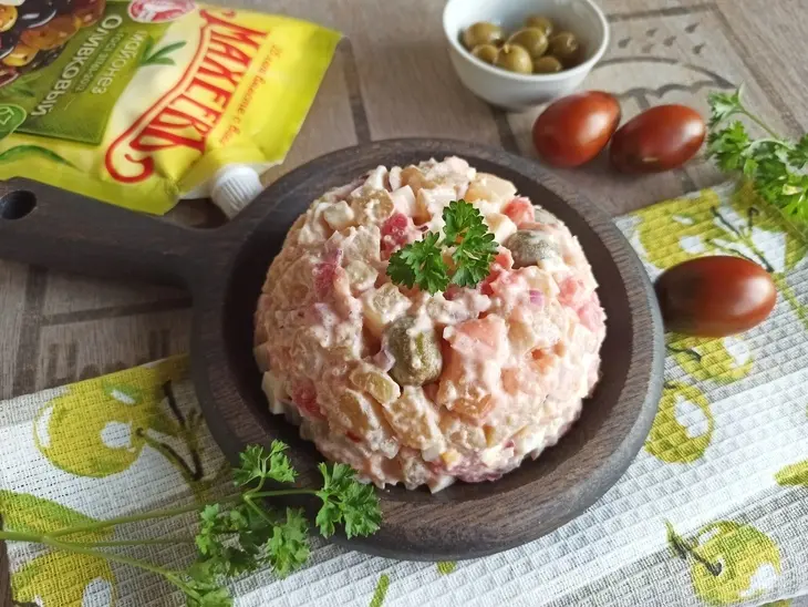 Салат с семгой и икорным соусом #махеевъ: шаг 9