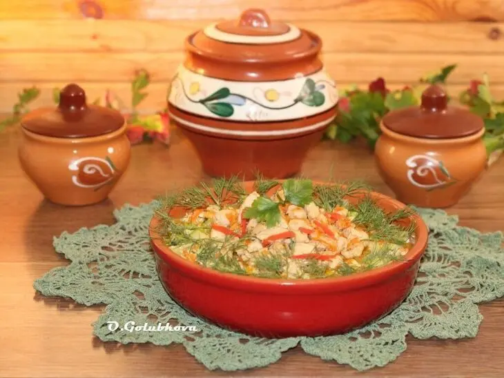Сливочный кабачок с пряной курицей: шаг 12