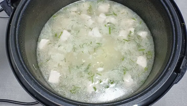 Полевой суп с курицей — рецепт вкусного супа в мультиварке: шаг 4