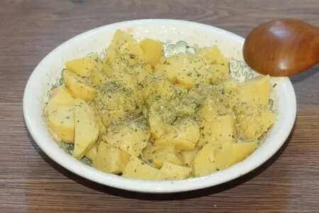 Рыба с картофелем и абрикосовым соусом: шаг 5