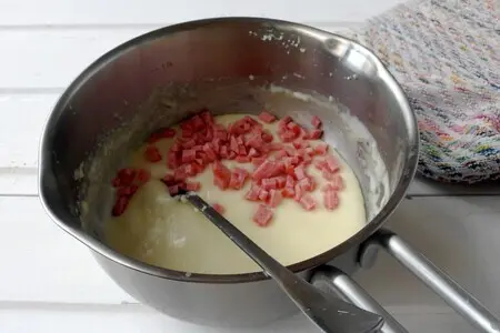 Плавленный сыр с ветчиной: шаг 4