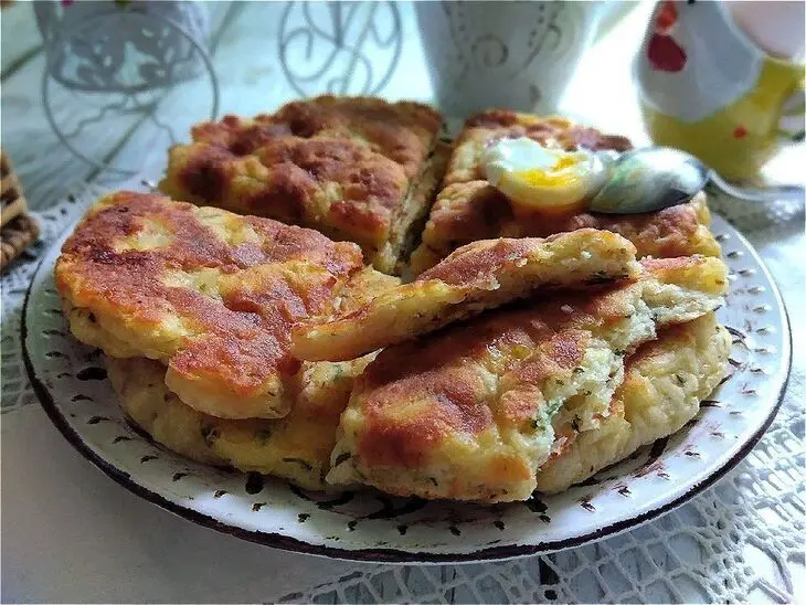 Творожные лепёшки на сковороде: шаг 14