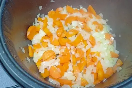 Тушеная печень с овощами - вкусный рецепт в мультиварке: шаг 3