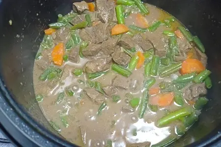 Тушеная печень с овощами - вкусный рецепт в мультиварке: шаг 5