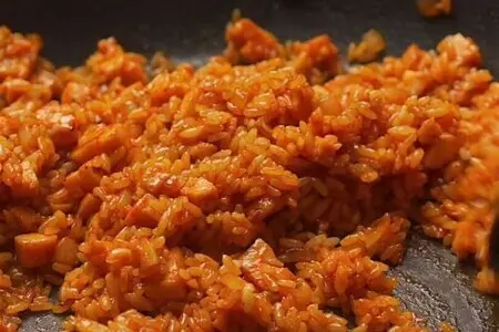 Жареный рис с пастой кочудян: шаг 16