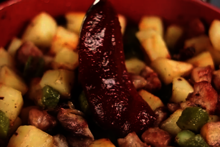 Жареная картошка с мясом в соусе кочудян: шаг 8