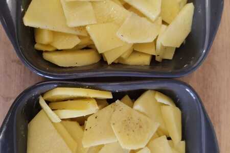 Запеченный картофель с шампиньонами: шаг 3