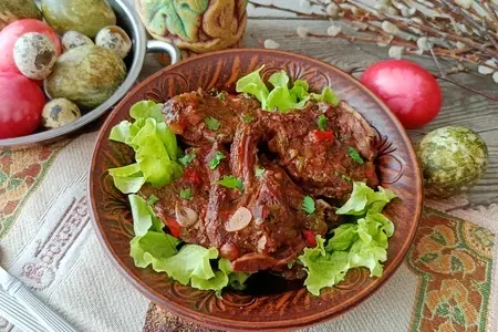 Чакапули из ягнёнка - пасхальное грузинское блюдо: шаг 4