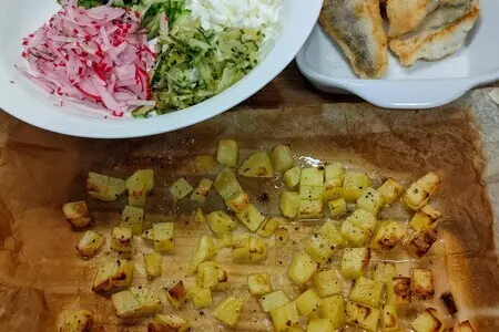 Щучина - рыбная окрошка: шаг 2