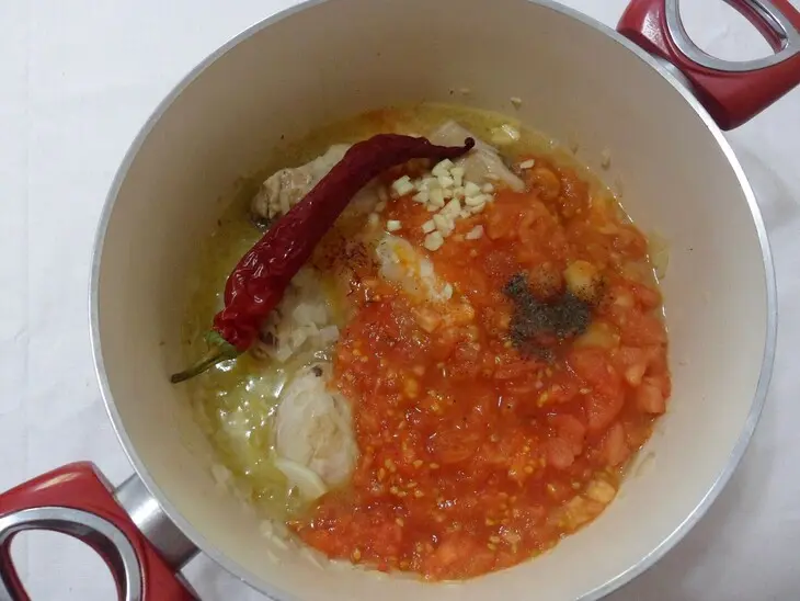 Бозартма с курицей: шаг 7