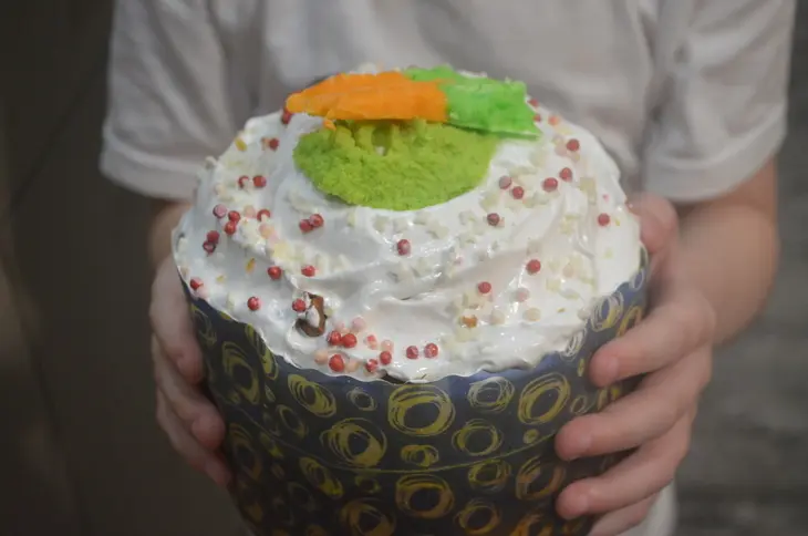Морковный кулич: шаг 10