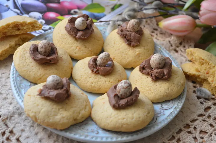 Пасхальные печенье с арахисовой пастой: шаг 7