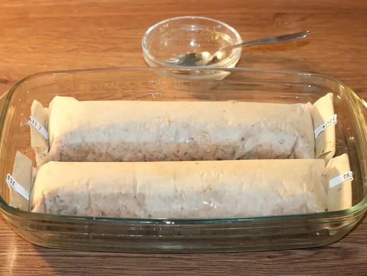 Рецепт домашней колбасы с шампиньонами: шаг 6