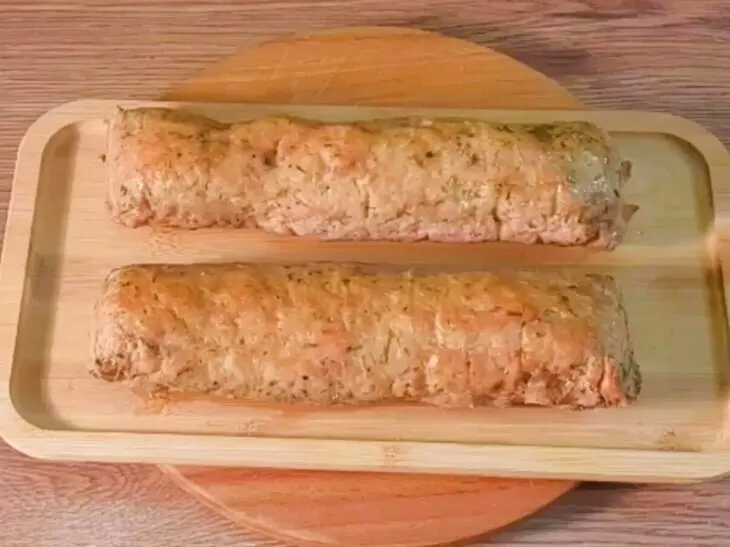 Рецепт домашней колбасы с шампиньонами: шаг 7
