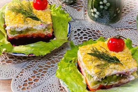 Салат со свеклой и сыром: шаг 8