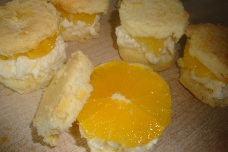 Пирожное "апельсиновое солнце": шаг 3