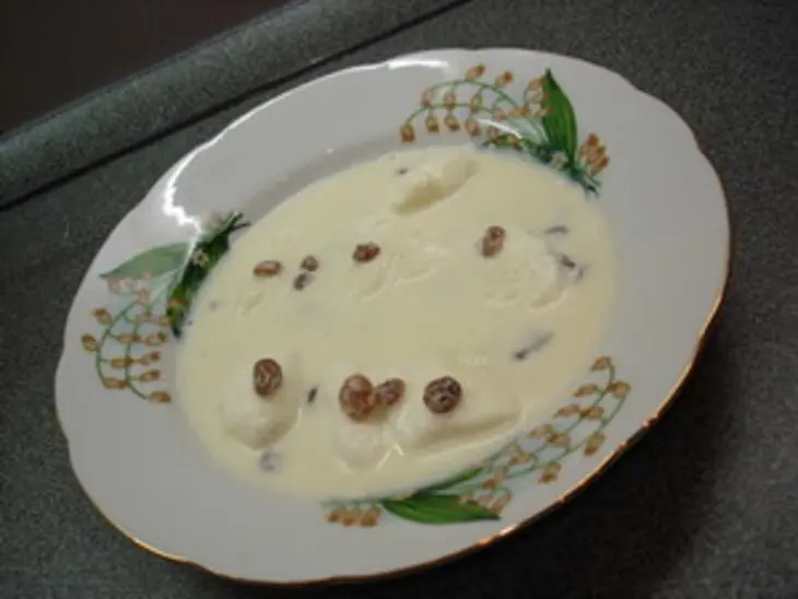 Молочный сладкий суп с клецками: шаг 8