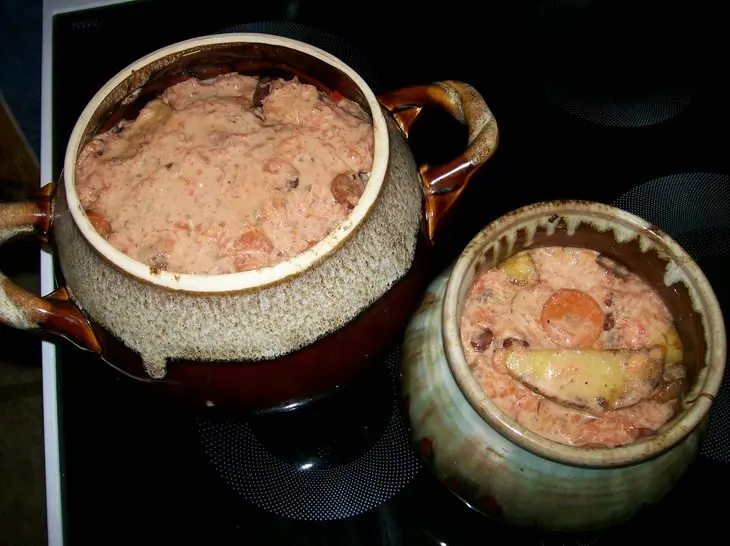 Баранина с фасолью и овощами в горшочках: шаг 7
