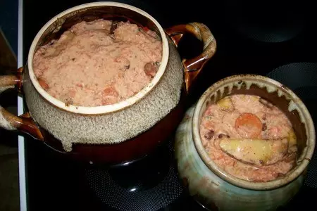 Баранина с фасолью и овощами в горшочках: шаг 7