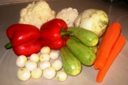 Замаринованные овощи: шаг 2