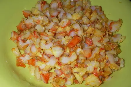 Салат из креветок, рукколы и авокадо: шаг 2