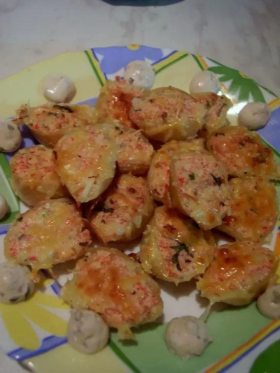 Фаршированные королевские ракушки: шаг 4