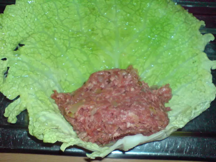 Голубцы из савойской капусты: шаг 4