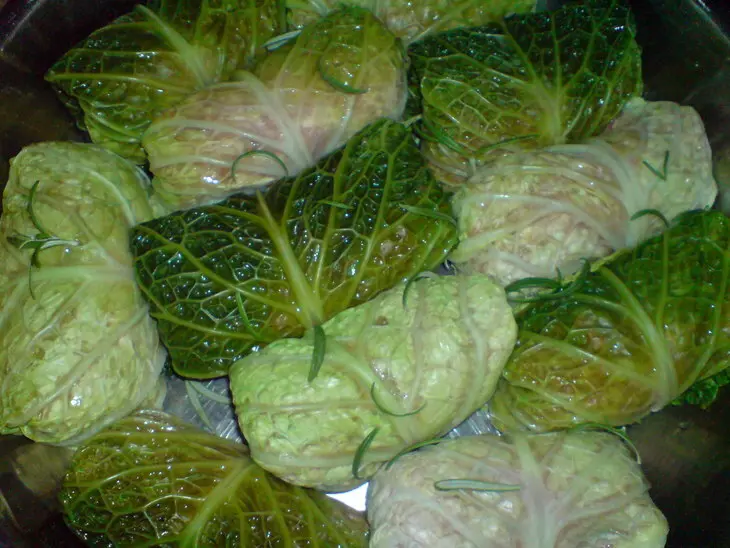 Голубцы из савойской капусты: шаг 5