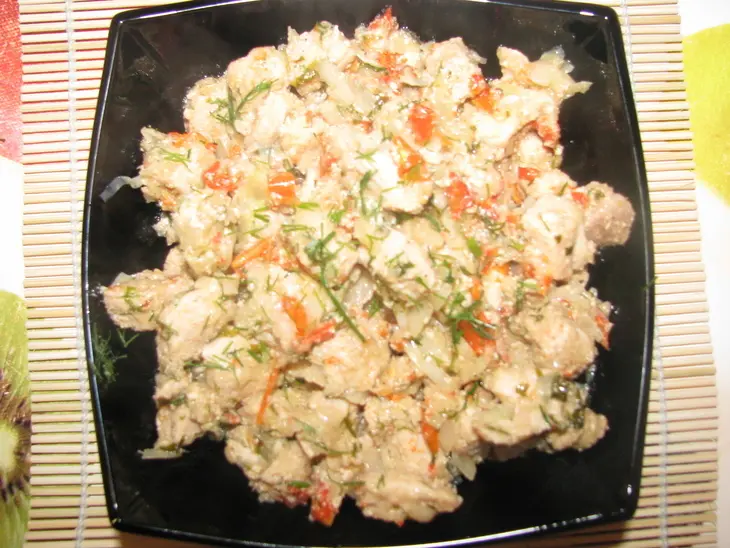 Свинина тушенная с овощами: шаг 6