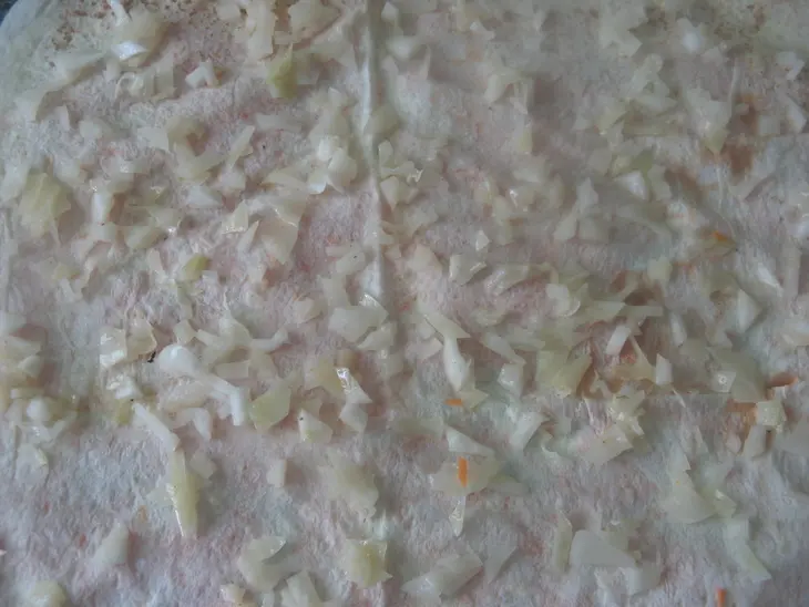 Рулет из армянского лаваша с овощами по-корейски: шаг 3